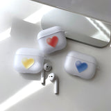 Yellow - Color Jelly Heart AirPods Case_matt