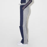 Denim Knit Blocking Pants [BLUE] (6638402011254)