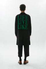コットンコート / Black cotton coat