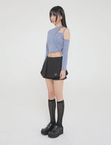 TULIP PANTS SKIRT(BLACK)