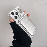 (Magsafe.ver) ホワイトムードシルバーカードスロット magsafe ケースセット