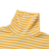 ビッグドゥードゥルチェリーハイネックストライプロングTシャツ／BIG DOODLE CHERRY HIGH NECK STRIPE T-SHIRT [MUSTARD]