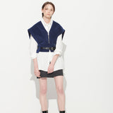SARA ZIPUP VEST, NAVY (6626762653814)