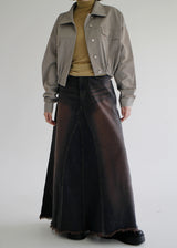 バルーンクロップクラックジャケット/Balloon Crop Crack Jacket (2color)