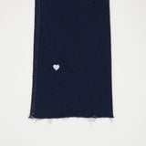 ワイドフィットハートシェイプ刺繍ジーンズ/CLASS:y  SEONYOU, LAPILLUS HAEUN, STAYC J, JOYURI WORN WIDE FIT HEART SHAPE EMBROIDERY JEAN [6887]