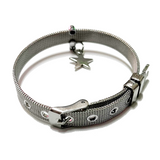 [aespa Giselle/Verivery Kangmin/Sevenus Heejae/YENA] Silver star belt bracelet
