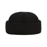Heavy Padding Stud Logo Watch Cap Black