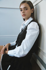 Black Velvet Dot Tie
