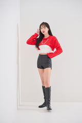 ミッドラインネッククロップTシャツ / (9085) Midline Neck Crop Tee