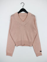 ウールVネッククロップニット/Wool V-neck Crop Knit (10color)