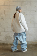 スーパーワイドパンツ / BSR2223FWPT008 LOGO COTTON SUPER WIDE PANTS SKY