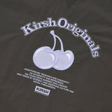 チェリーアーチロゴウーブンピストトップ／CHERRY ARCH LOGO WOVEN PISTE TOP [GRAY CHARCOAL]