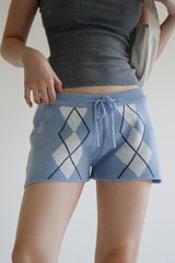 アーガイルニットショートパンツ / Argyle Knit Short Pants (3color)