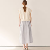 ナイロンボリュームスカート / Nylon volume skirt_grey
