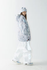 WDフューチャーリフレクティブトラックパンツ / BSR2223FWPT040 WD FUTURE REFLECTIVE TRACK PANTS WHITE