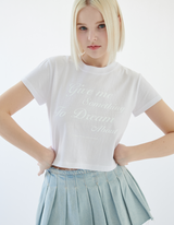 トゥドリームアバウトクロップTシャツ / To Dream About Crop T-Shirt