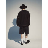 ネットウェーブチェッカーニット / NET WAVE CHECKER KNIT_BK