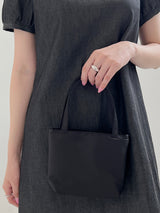 ディープUネックデニムドレス/Deep U Neck Denim Dress (2color)