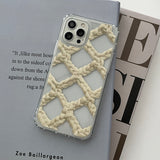 CROCHET NET PHONE CASE_IVORY