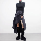 Frenky Unbalanced Skirt Pants