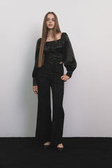 Corset Blouse Black