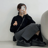 パフィンカラーニットカーディガン / Puffin Collar Knit Cardigan