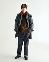 UNISEX WOOL RAGLAN HIDDEN COAT M - TWILL GRAY (6636060672118)