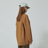 WHATTHE Big Logo Knit Pullover Brown (6643563823222)