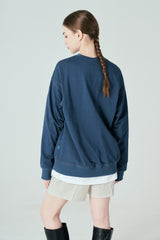 ポケットジップアップスウェットシャツT63/Pocket Zip-up Sweatshirt T63 Dark Teal Blue