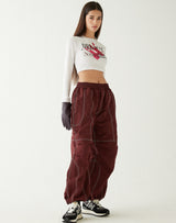 パラシュートパンツ/PARACHUTE PANTS BURGUNDY