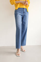 ストレートワイドデニムパンツ / TRENDY JEANS / STRAIGHT WIDE DENIM PANTS