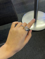 グレーオニックスオープンリング / ﻿Gray onyx open ring