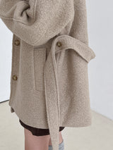 ウールテリーハーフコート/Wool terry half coat (3color)