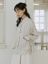 リネンベストシャツ / linen vest shirts natural