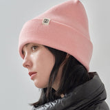 VA Label Square Beanie / Pink
