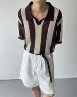 OA クロッフルカラーニットウェア / OA Croffle Collar Knitwear (4 colors)