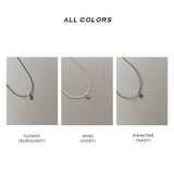 ラウンデッドシルバーペンダントネックレス / [CCNMADE] Rounded Silver Pendant Necklace (3color)