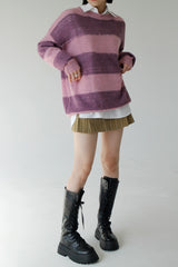 ベターストライプダメージニット/Better Stripe Damage Knit (2color)
