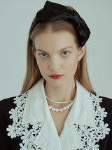 Double Satin Ribbon Headband(Copy) (6611852427382)