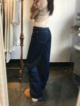 ワイドフィットデニムパンツ/WIDE FIT DARK BLUE DENIM PANTS [17789]