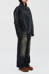 Charles Vegan Leather Jacket (3color)