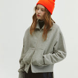 TWO-WAY SAILOR ZIP-UP_MELANGE GRAY