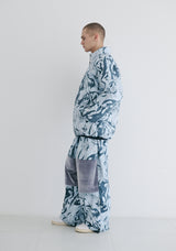 スーパーワイドパンツ / BSR2223FWPT012 DSXBR WSS SUPER WIDE PANTS MARBLE GRAY