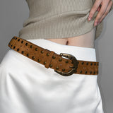 [MADE] Arensha Vintage Suede Belt Cowhide 50%