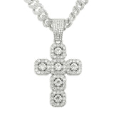  [Aespa Karina, (G)I-DLE Shuhua Pick]Full Cubic Cross Necklace