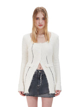 ラインニットカーディガン / LINE KNIT CARDIGAN