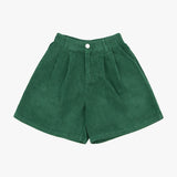CORDU TUCK HALF PANTS