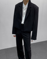 ベーベルワンボタンクロップドジャケット/MO Babel One Button Cropped Jacket (2 colors)