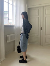 Contw Vintage Linen Boxy Check Shirt