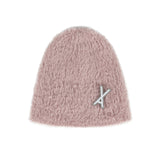 VA Brooch Soft Angora Beanie Pink